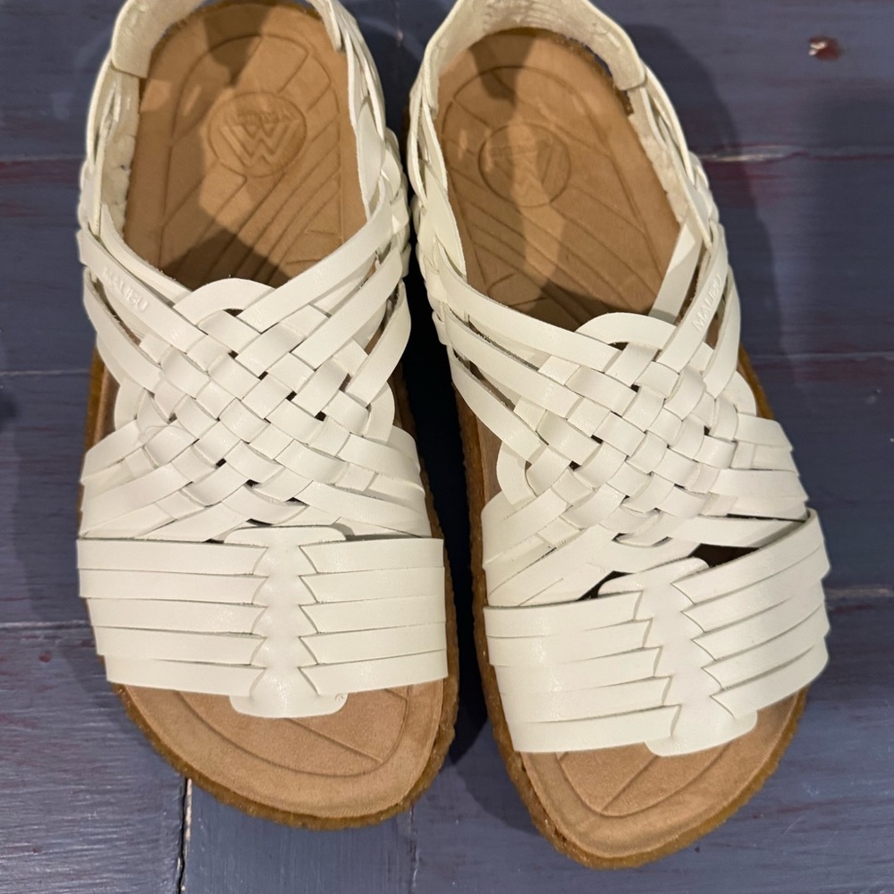 Sundance NWT Malibu Canyon White Woven Sandals - Huraches - 10 - Picture 6 of 14